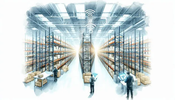 Warehouse wireless network installation